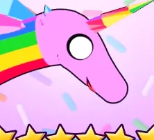 Prism Queen Rainicorn portrait from Candy Kingdom Defense